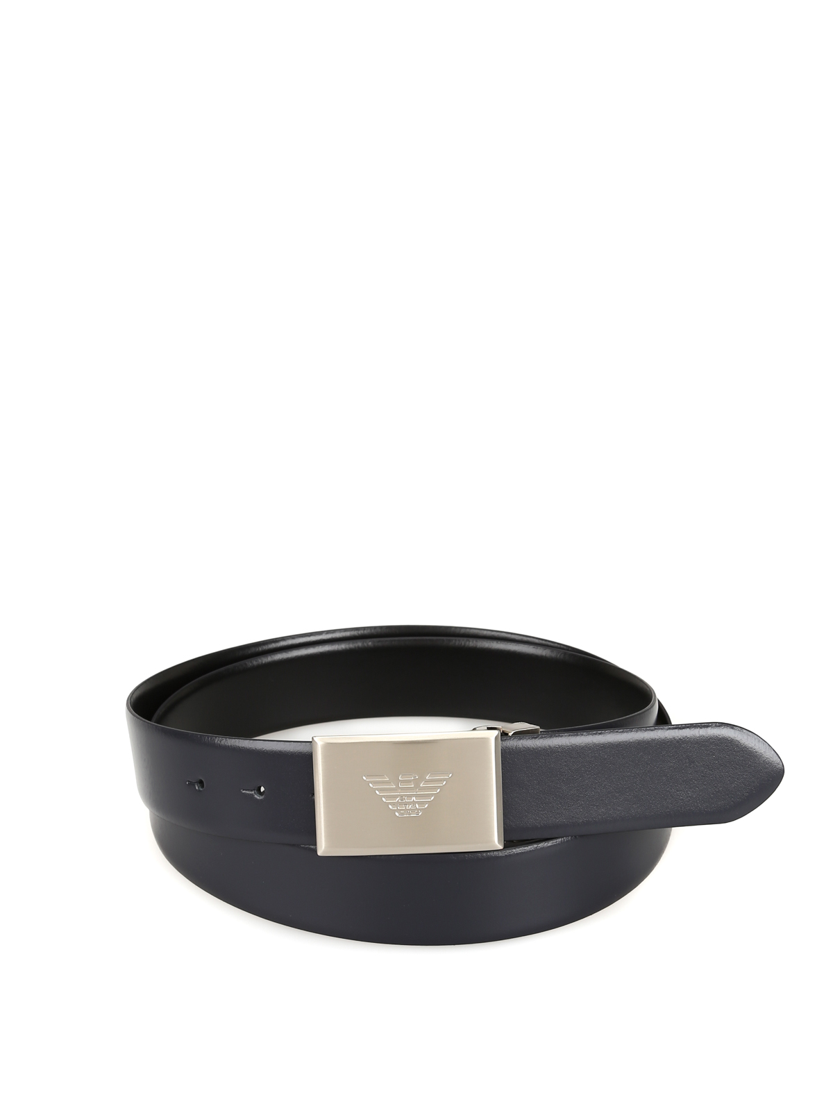 Belts Emporio Armani - Plate smooth leather double belt - Y4S224YLQ7E88017