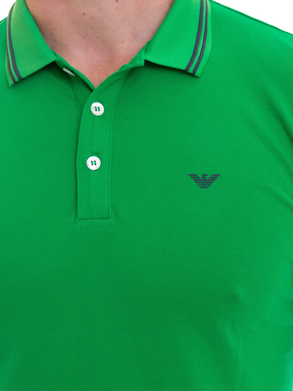 green armani polo shirt