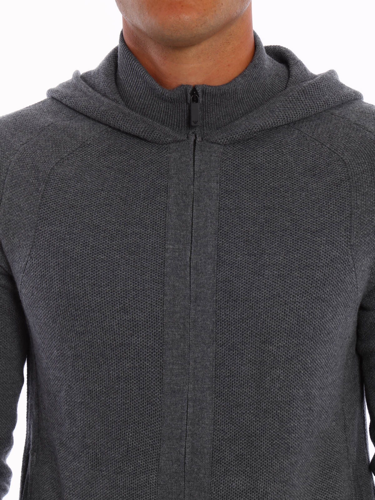 Sweatshirts & Sweaters Emporio Armani - Knitted wool hoodie -  6X1B061MB7Z0631