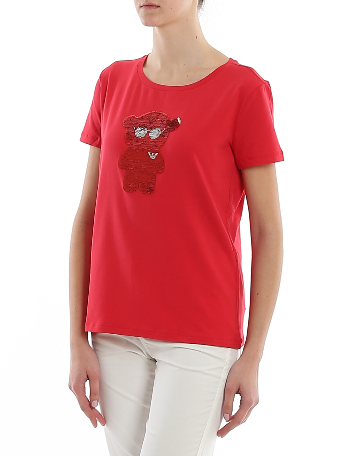 T-shirts Emporio Armani - Manga Bear red T-shirt - 3H2T6Q2JQAZ0334