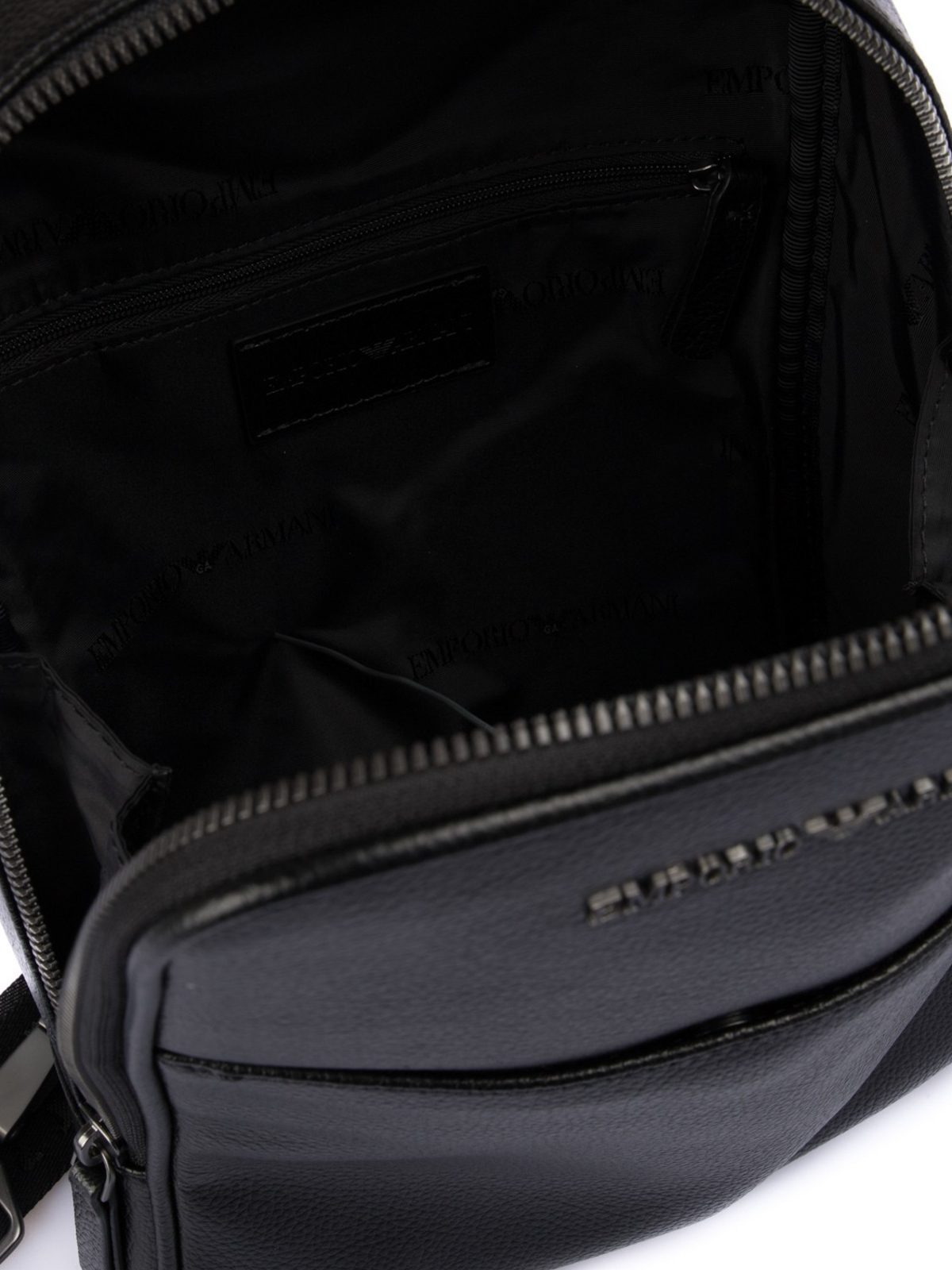Backpacks Emporio Armani - Metal logo leather backpack - YAO218YEW0J81072