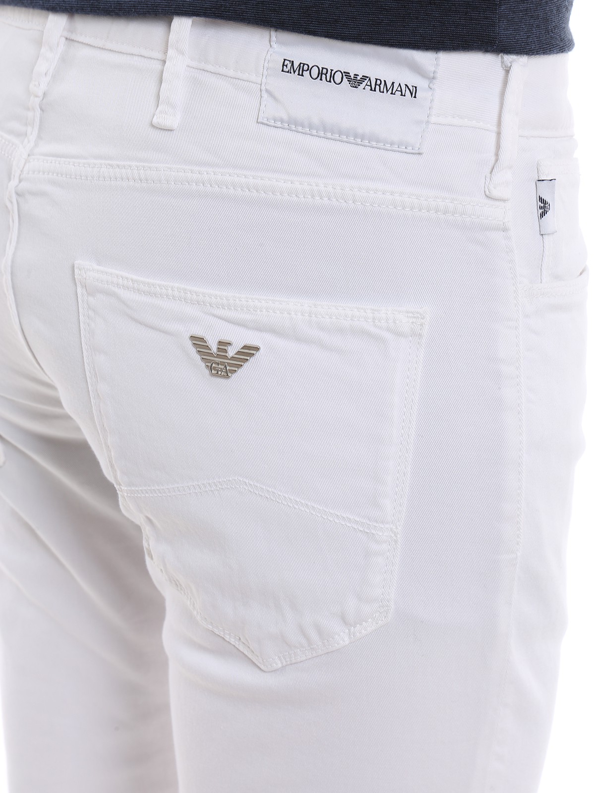 emporio armani white jeans