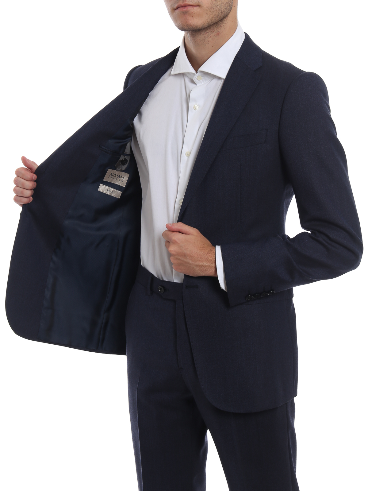 Formal suits Emporio Armani - Wool navy blue suit - ZCVMEBZC261922