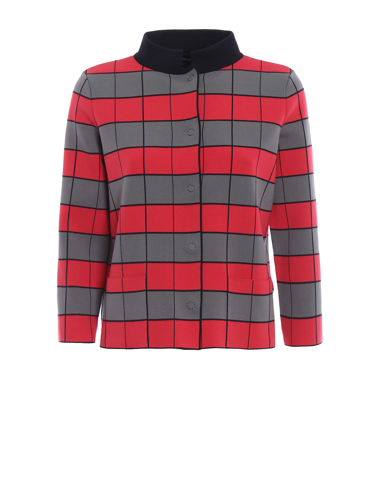 short checked jacket