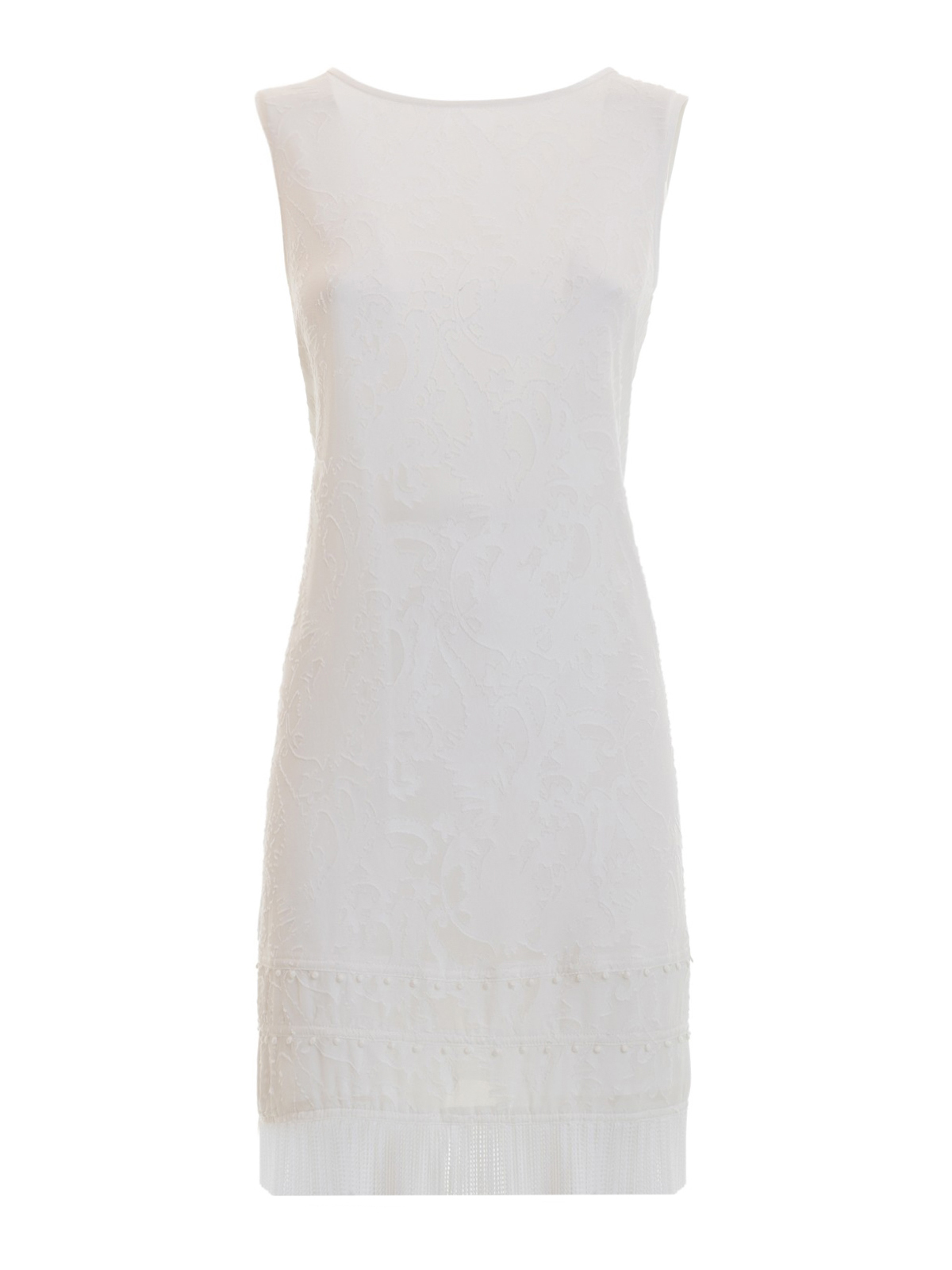 fringed white dress - cocktail dresses 