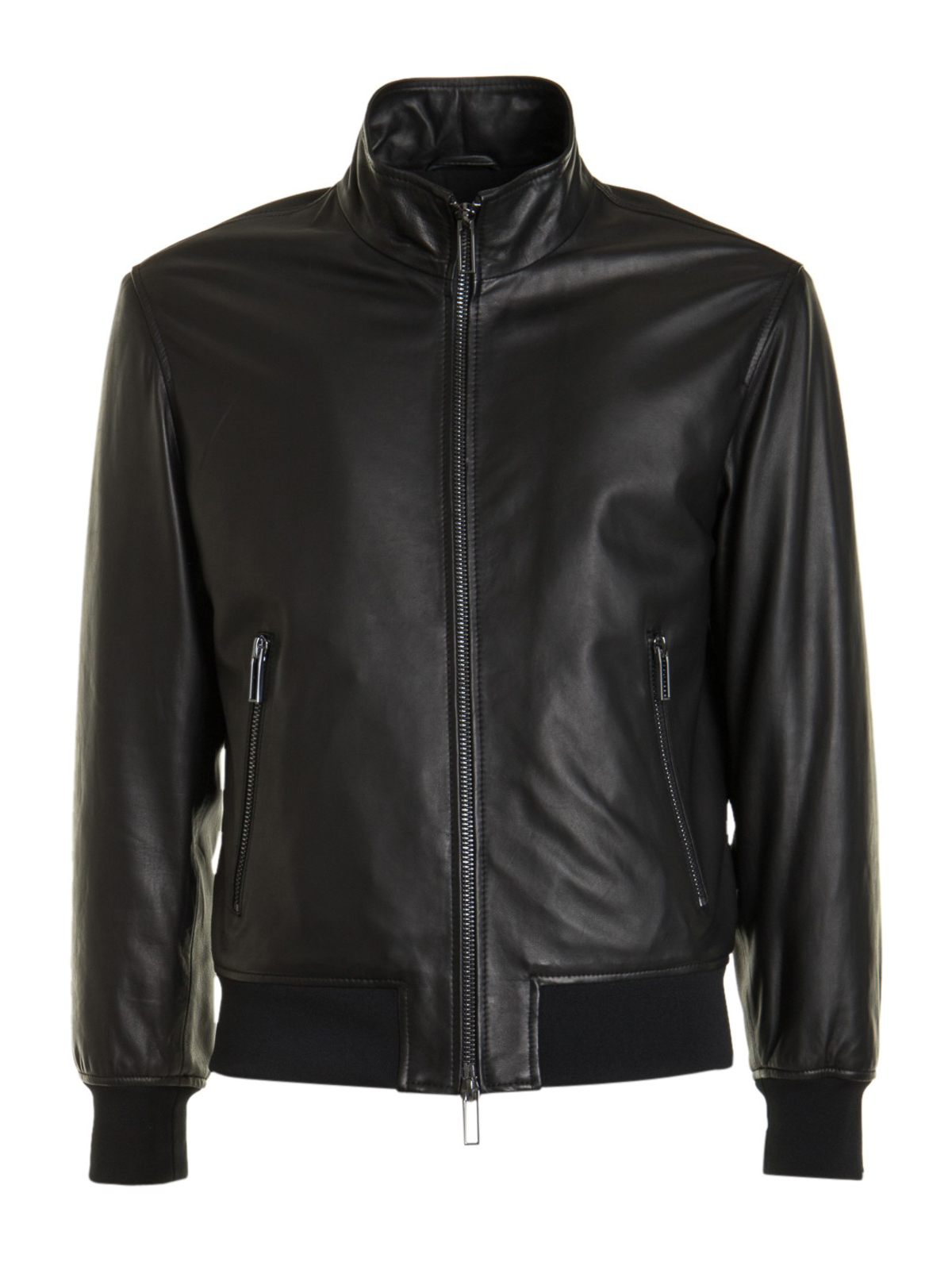 heilige Traditioneel schotel Leather jacket Emporio Armani - Calfskin bomber jacket - 91B52P91P52999
