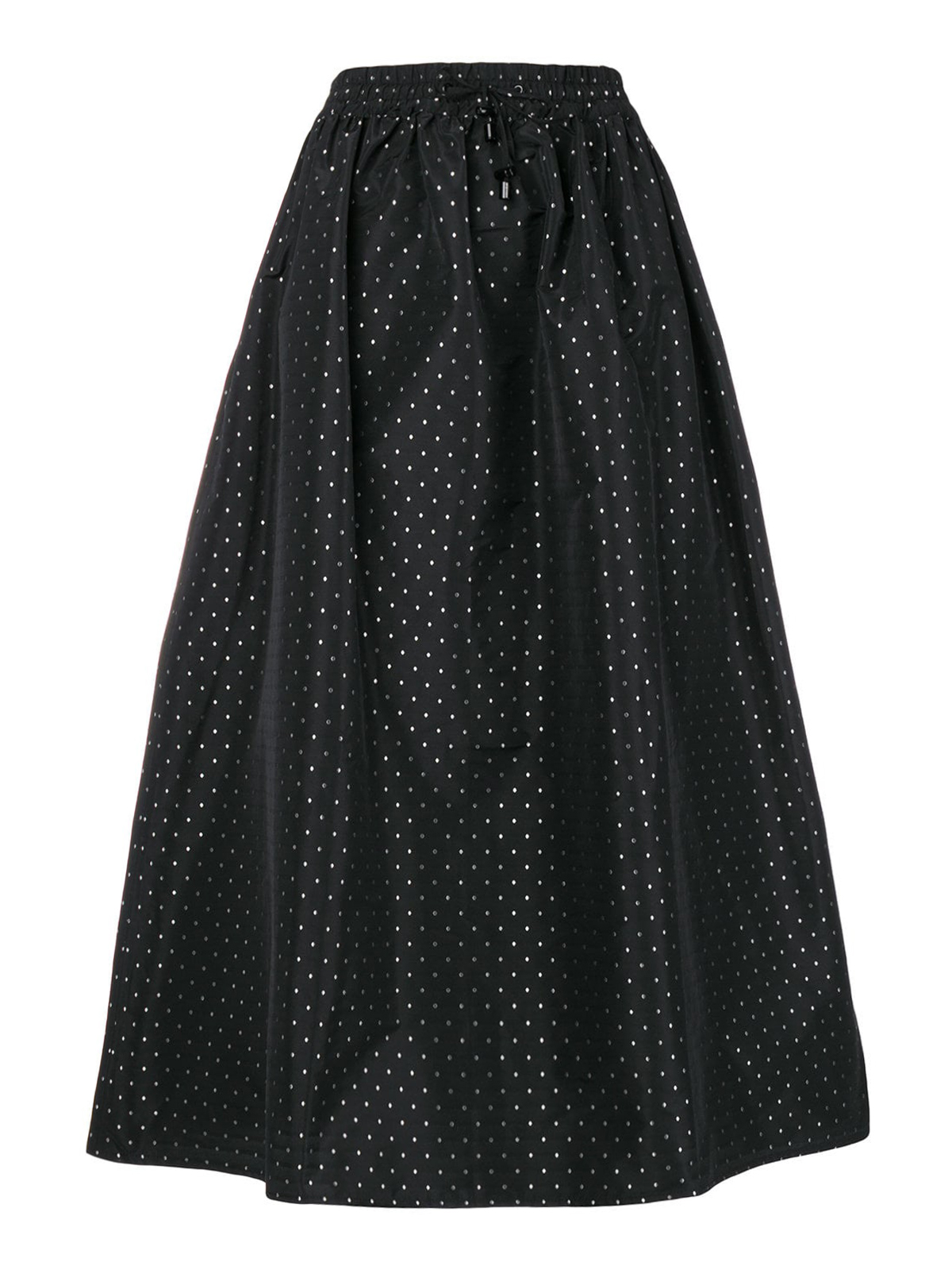 Long skirts Emporio Armani - Micro dot pattern elastic waist maxi skirt ...