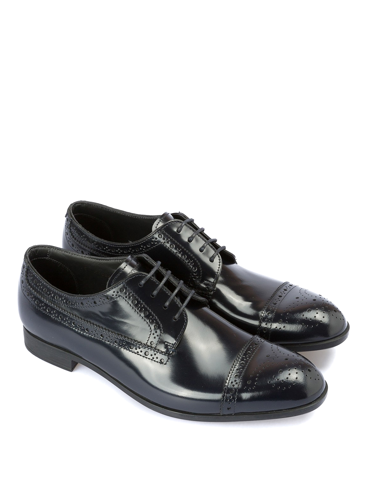 pleegouders Roos Kiezen Classic shoes Emporio Armani - Polished leather Derby shoes -  X4C345XAT0400006
