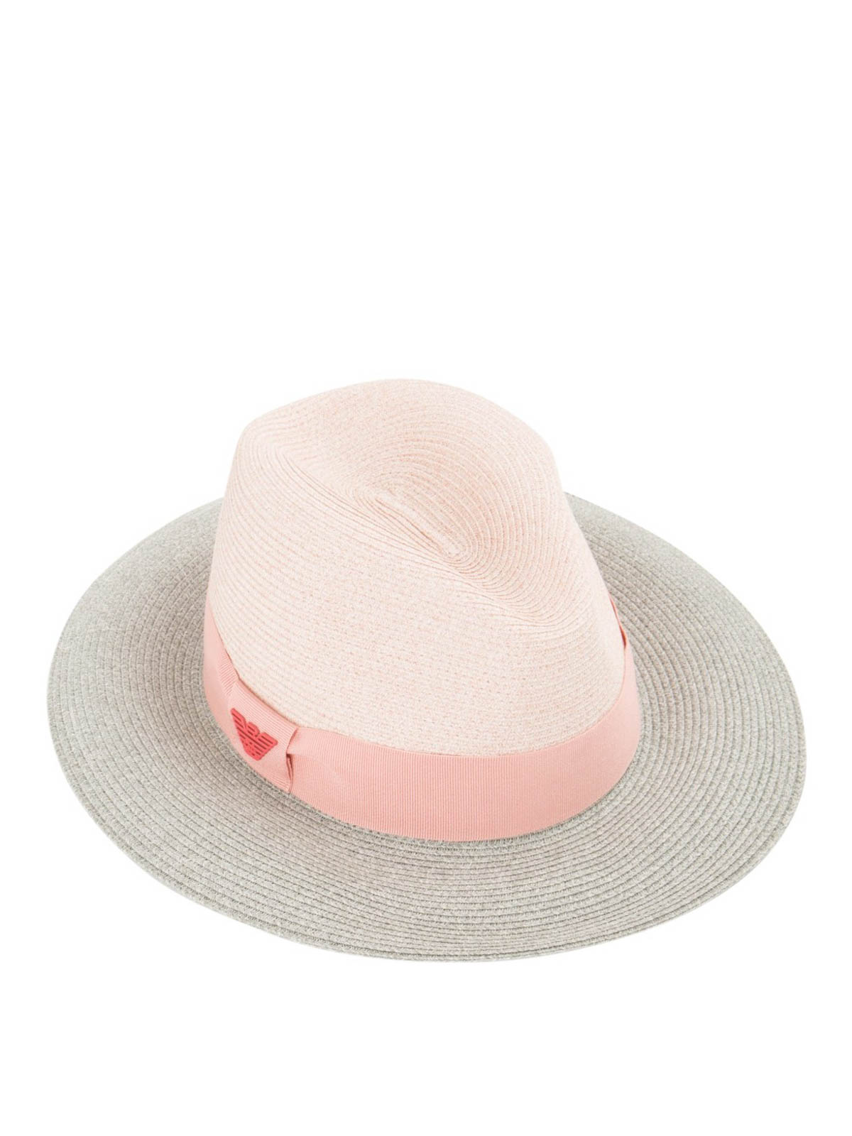 کلاه Emporio Armani - Straw fedora hat 