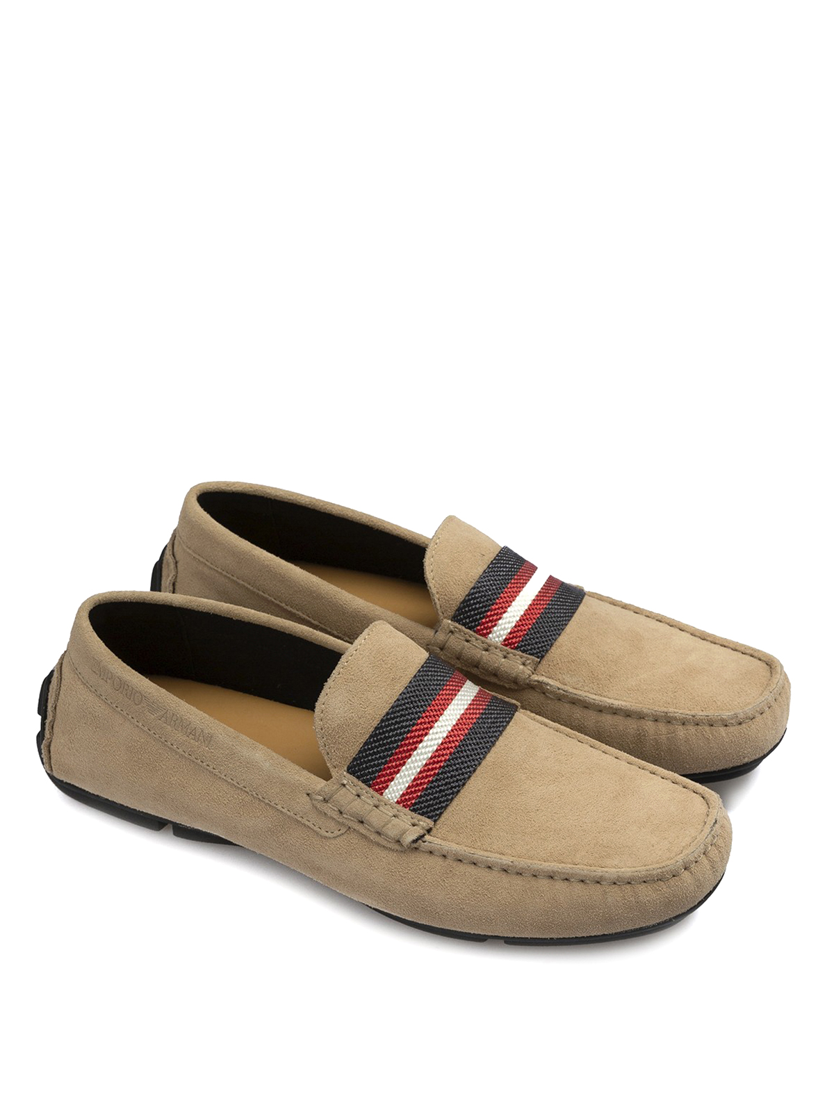 armani suede loafers