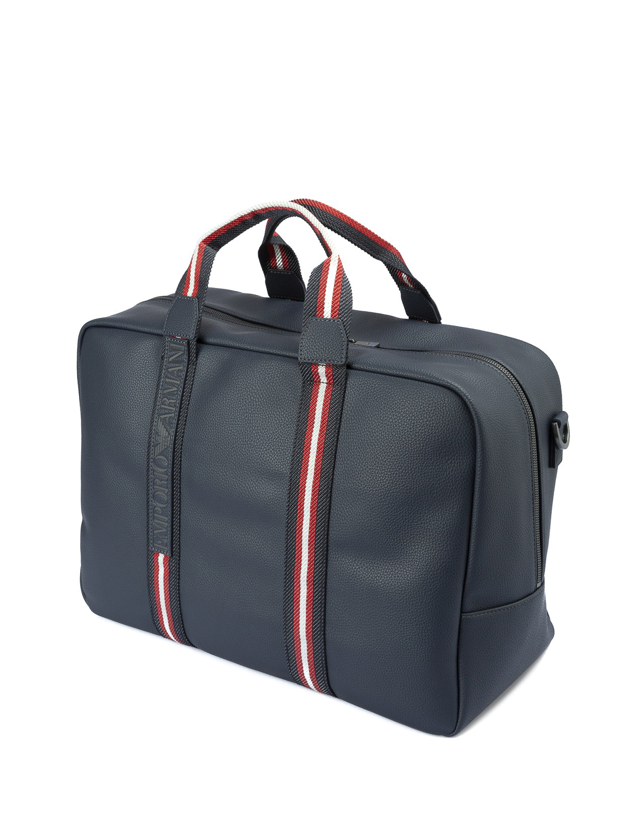 Luggage & Travel bags Emporio Armani - Blue faux leather travel bag -  Y4Q088YEO1J80455