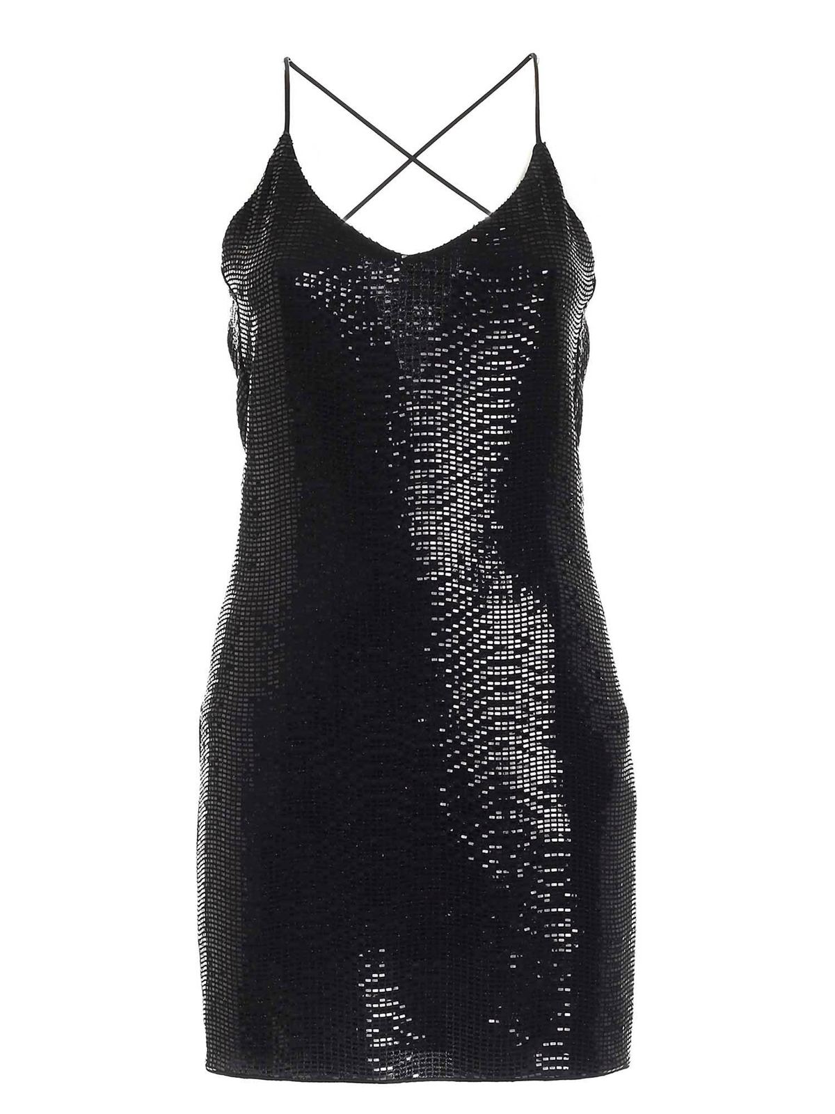 Short dresses Emporio Armani - Sequins mini dress in black - 6H2A8I2JQ2Z0999