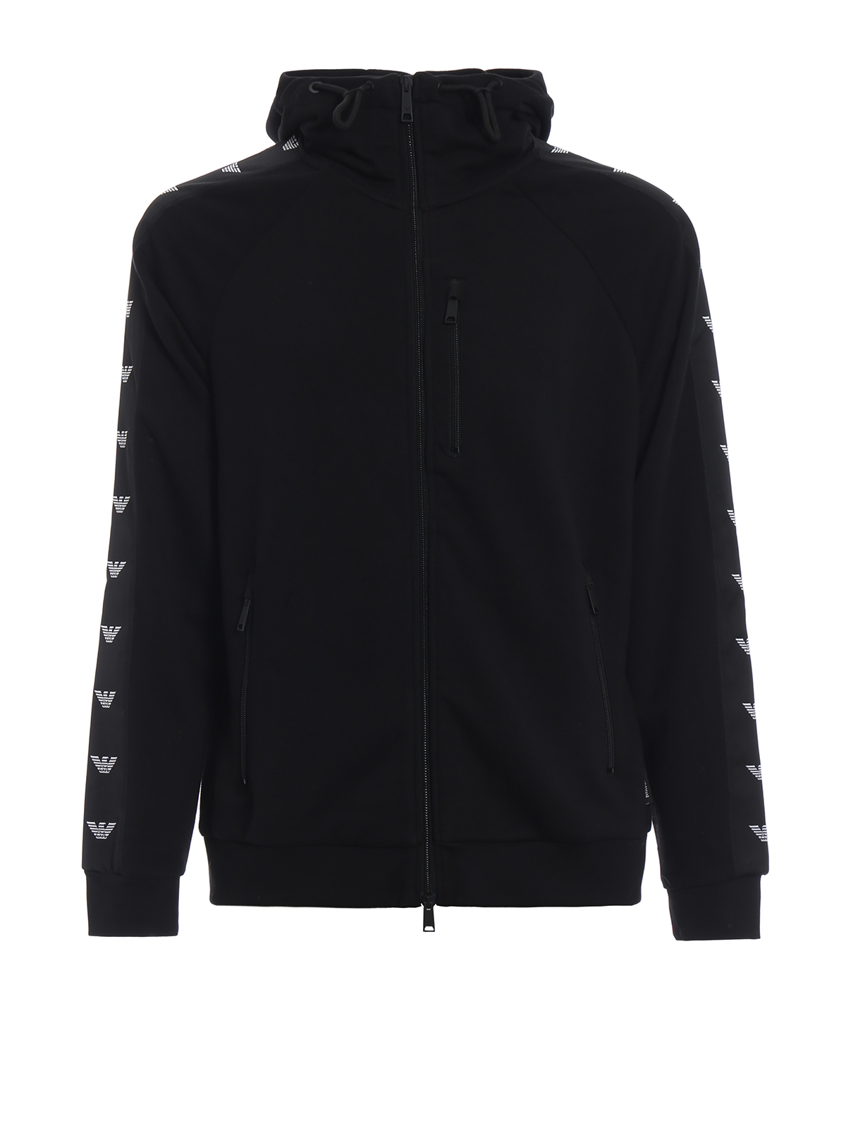 emporio armani zip up hoodie