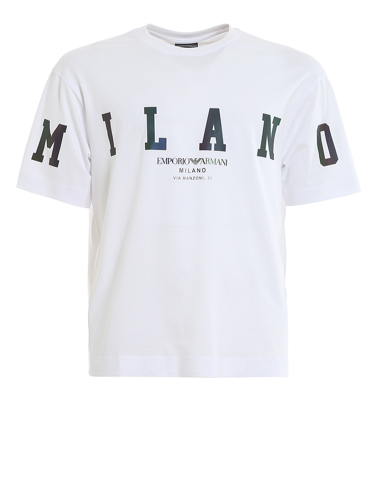T-shirts Emporio Armani - Milano print T-shirt - 3H1TM91JCQZF127
