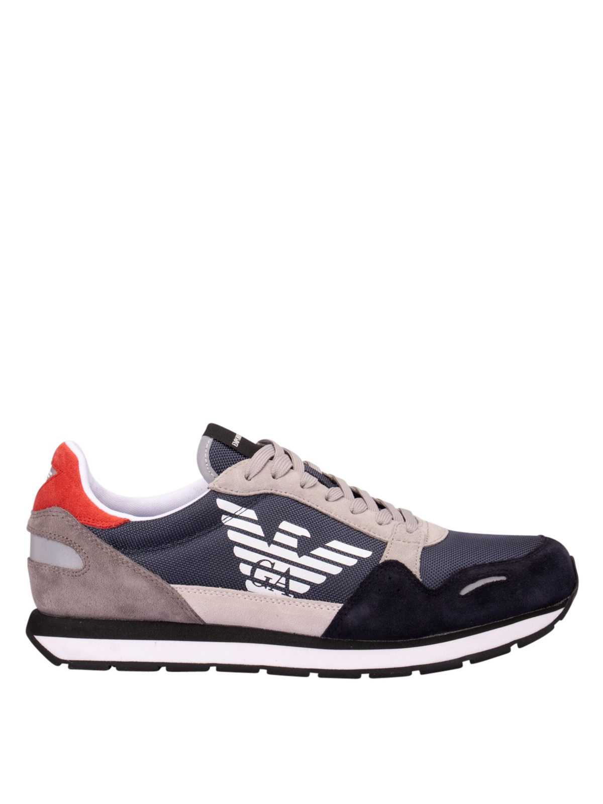 emporio armani suede trainers