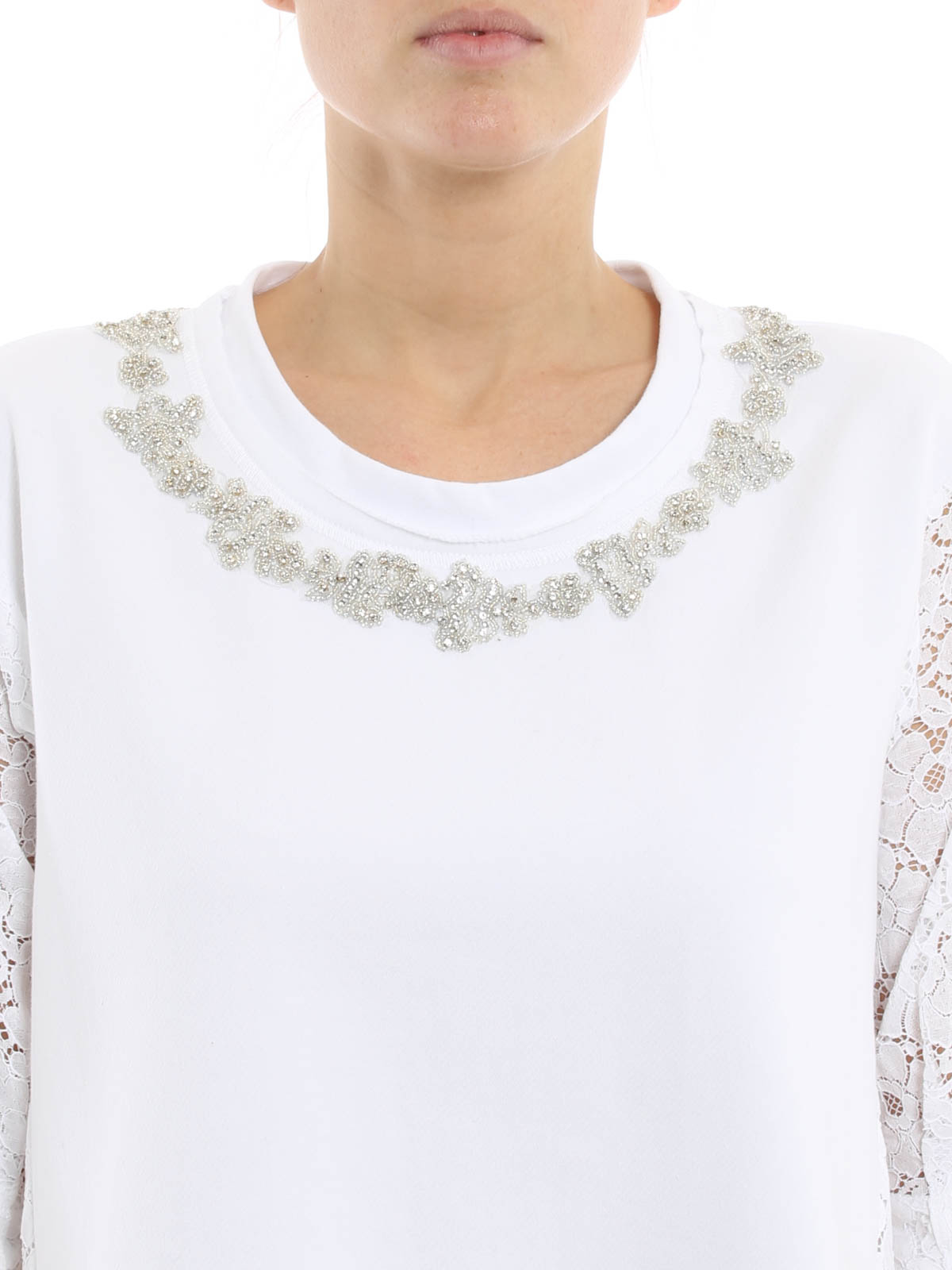 Damen Bekleidung Oberteile T-Shirts Ermanno Scervino Baumwolle T-shirts in Weiß 