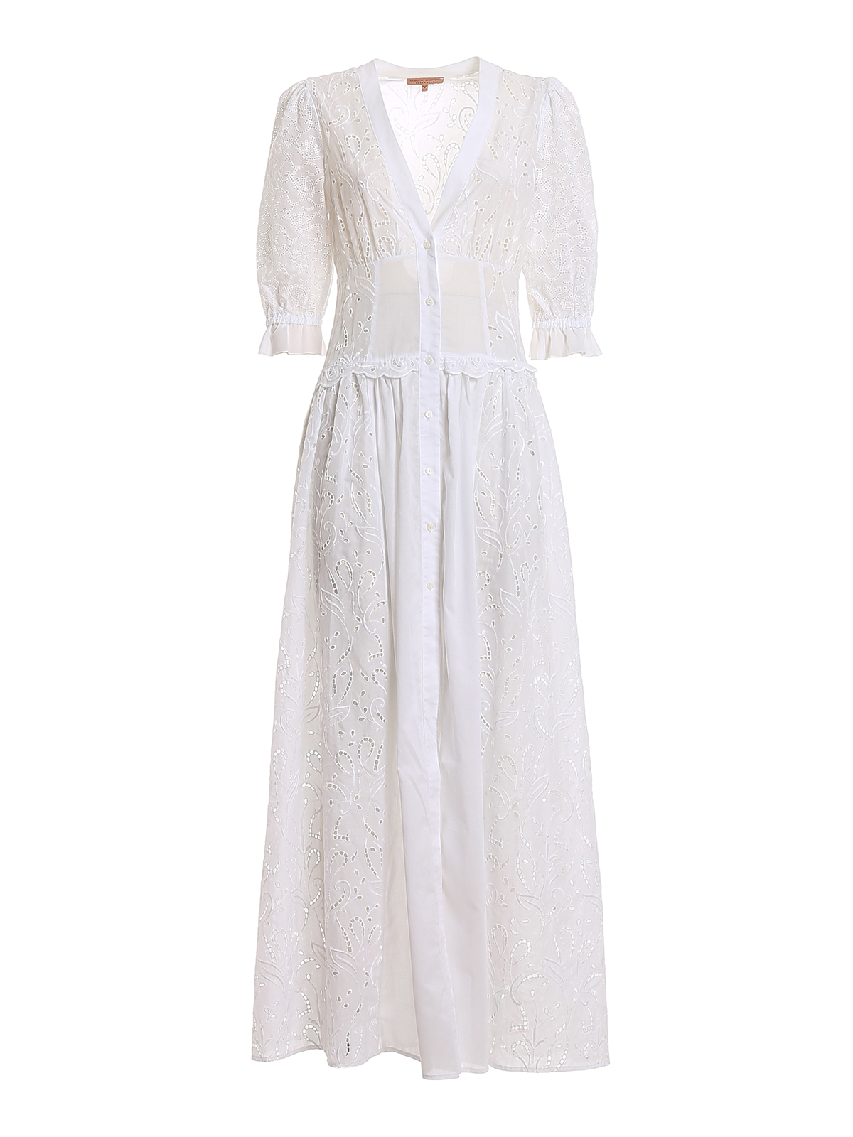 Ermanno Scervino - Broderie anglaise maxi dress - maxi dresses ...