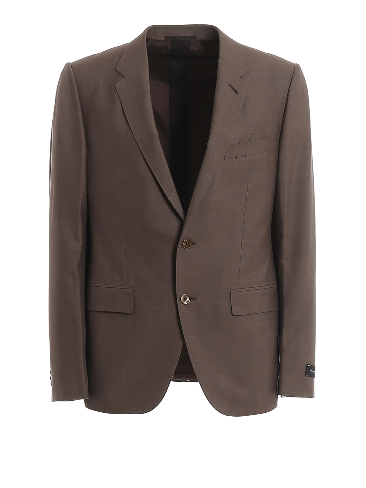 Ermenegildo Zegna Silk Wool Blend Two-piece Suit In Brown