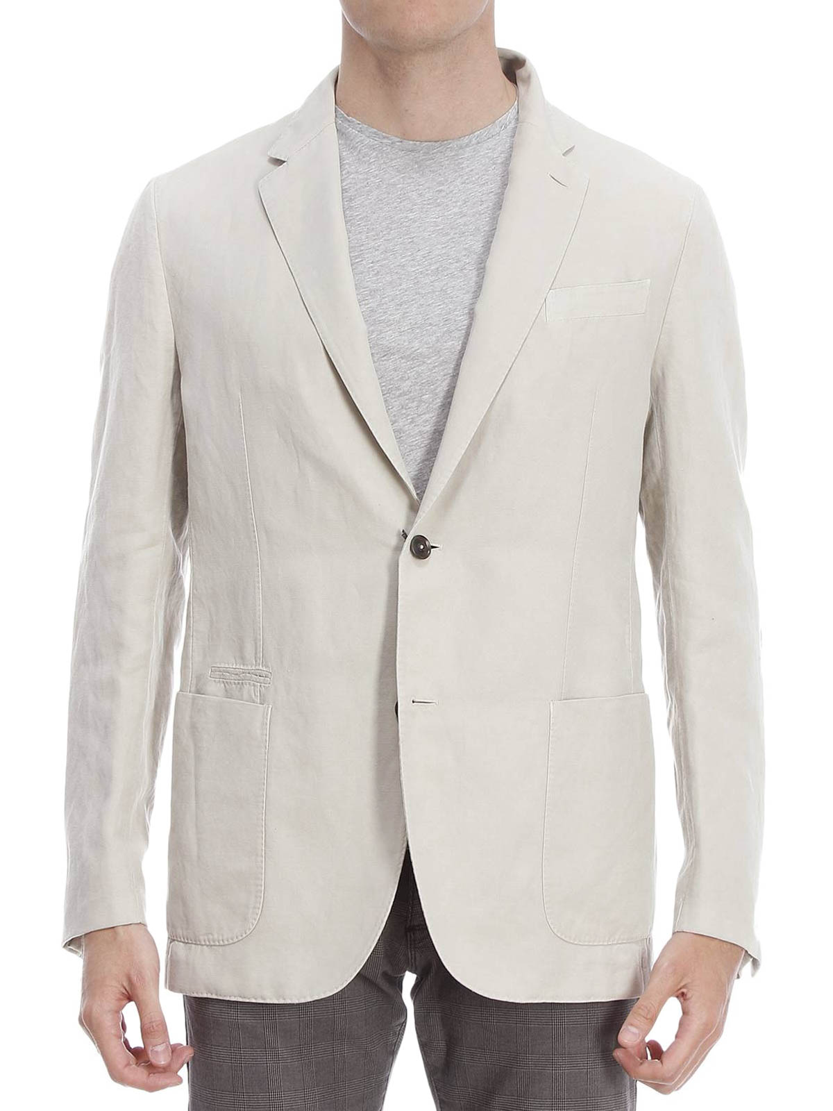 Blazers Ermenegildo Zegna - Cotton and linen blazer - GDREUIC60COR