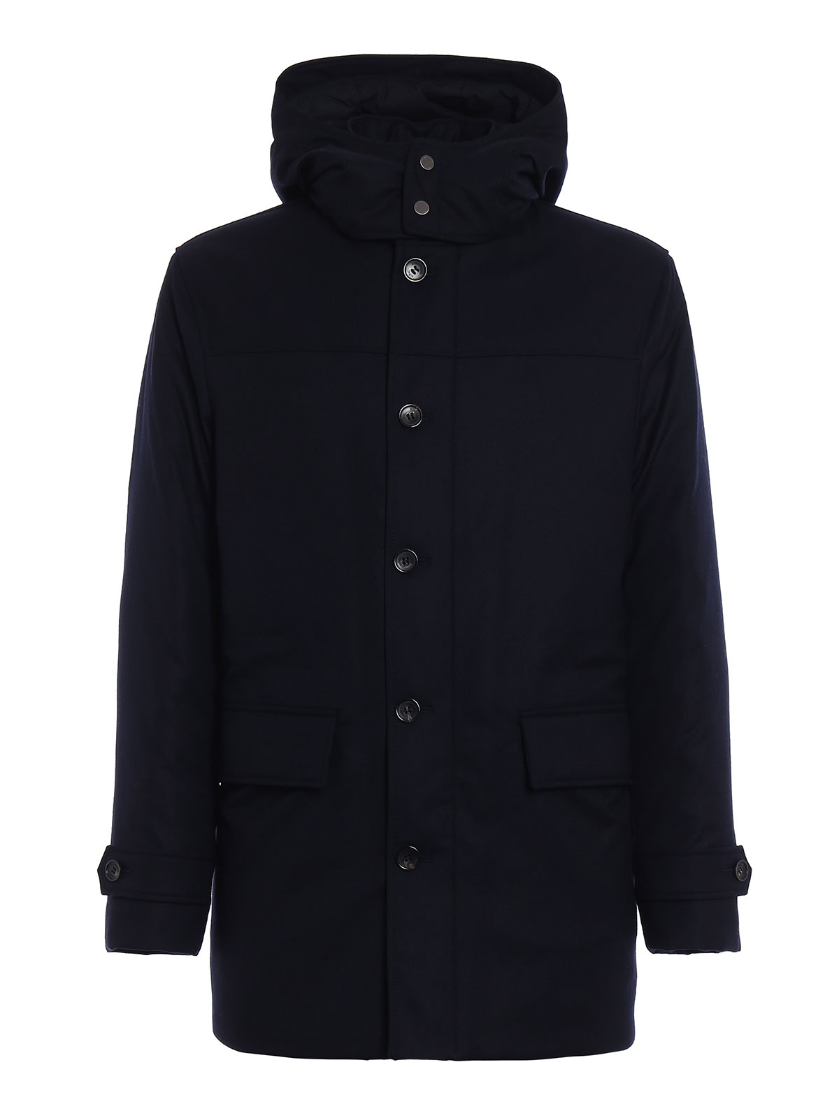 Padded coats Ermenegildo Zegna - Wool flannel padded coat