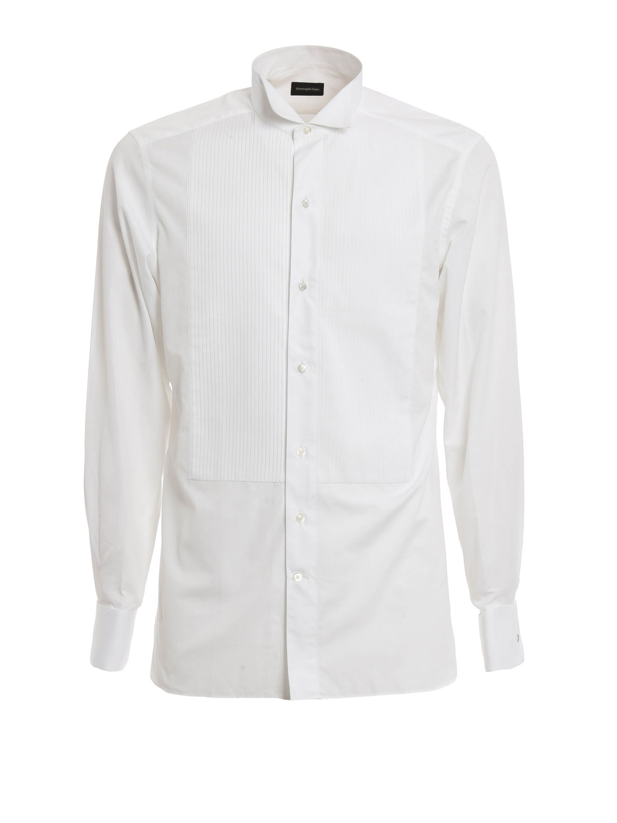 Shirts Ermenegildo Zegna - Cotton tuxedo shirt - 8019669MENSM | iKRIX.com