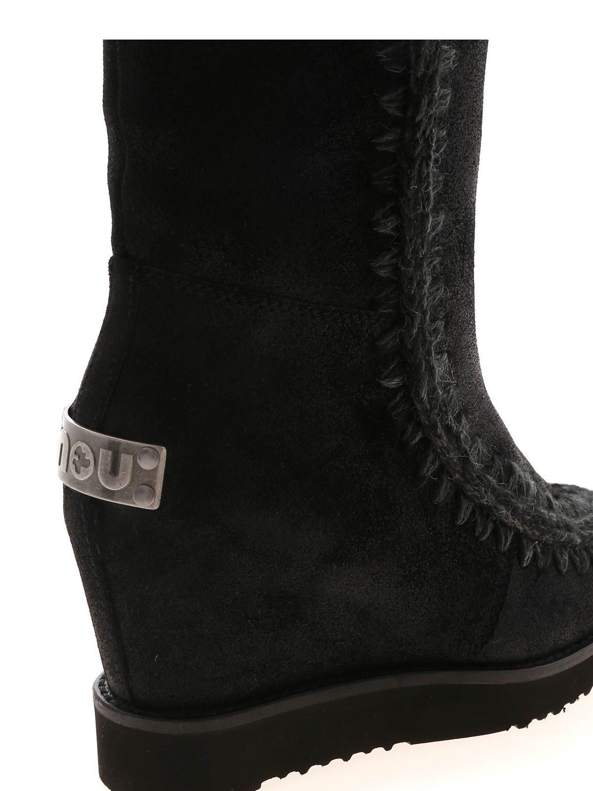 Mou - Eskimo French boots in black 