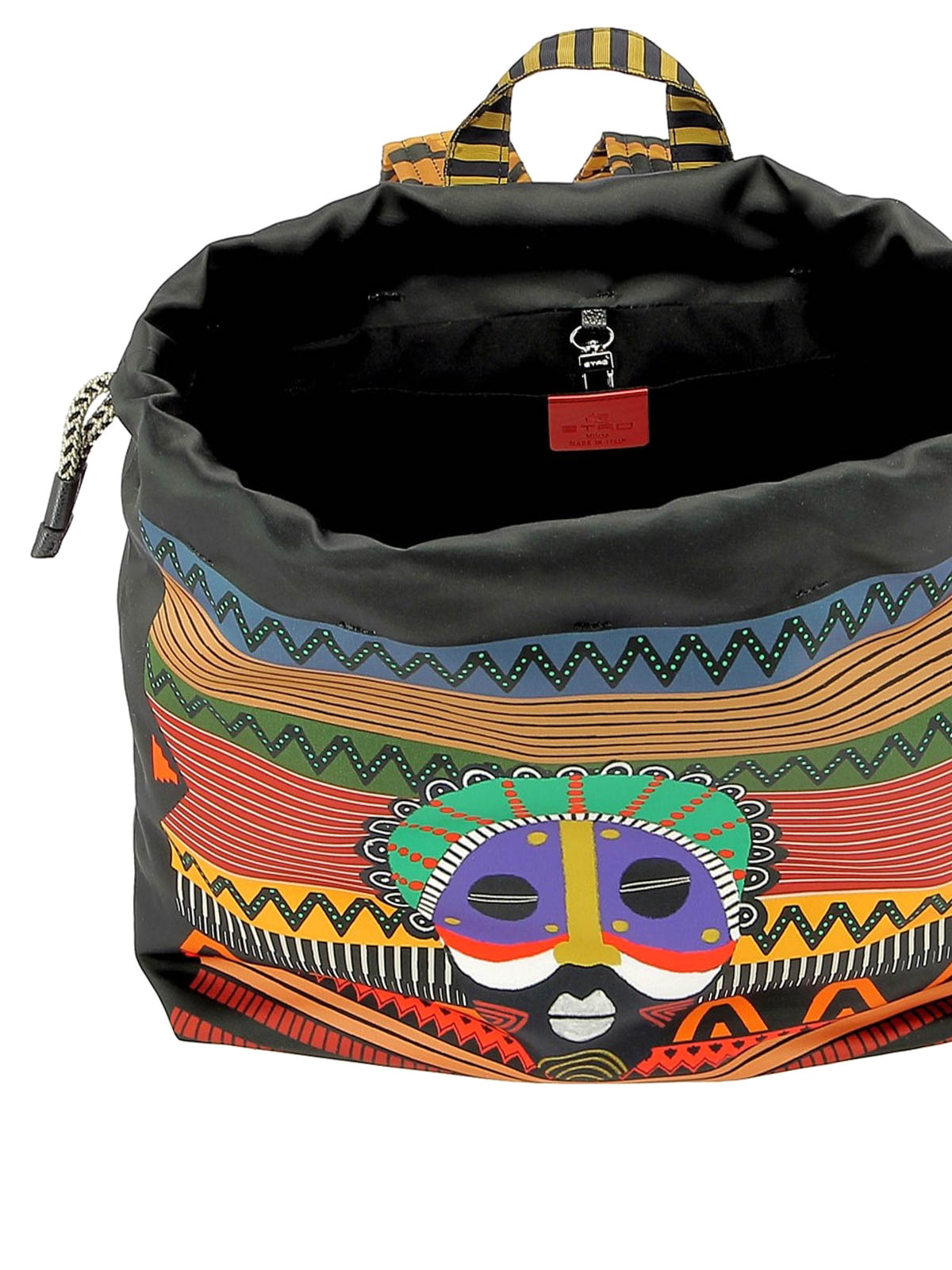 Etro Embroidered detail nylon backpack backpacks 1H75148570001