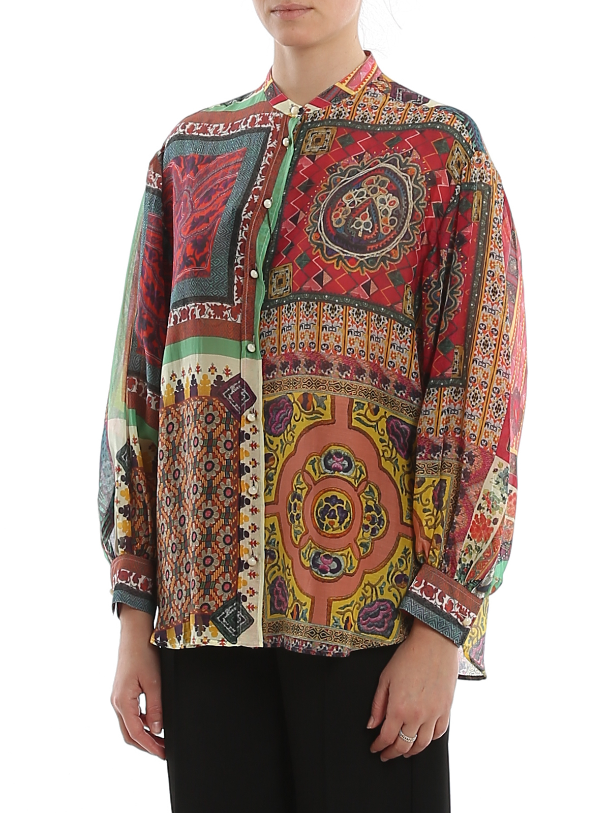 etro patchwork shirt