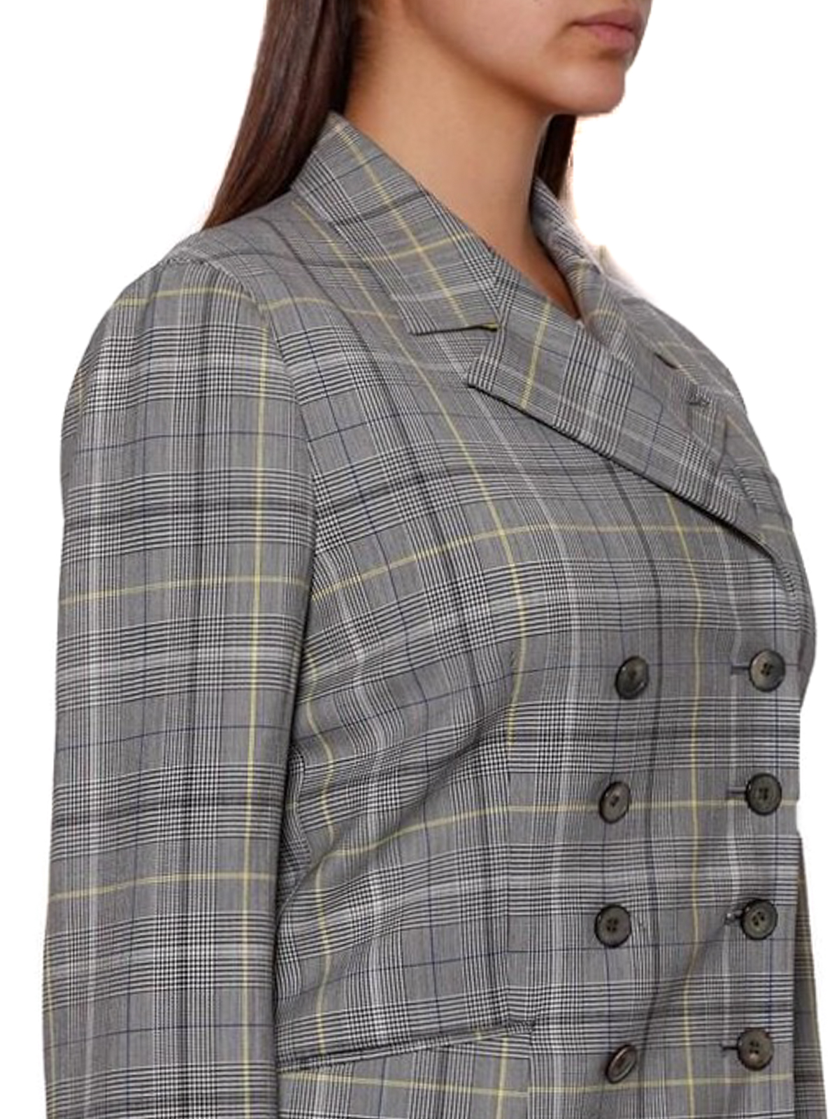 Wool blend double-breasted blazer 