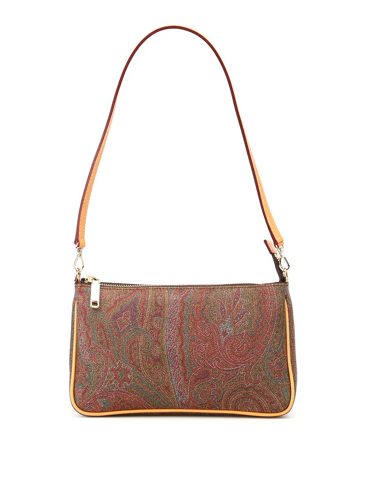 ETRO LEATHER DETAIL PAISLEY CLUTCH
