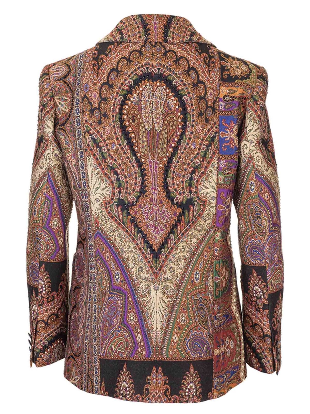 Blazers Etro - Paisley jacket in brown - 187937212600 | iKRIX.com