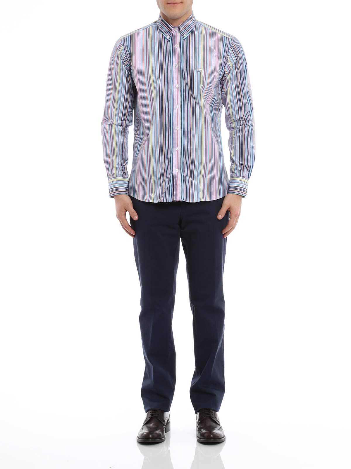 Shirts Etro - Stripe print shirt - 163656023250 | Shop online at iKRIX