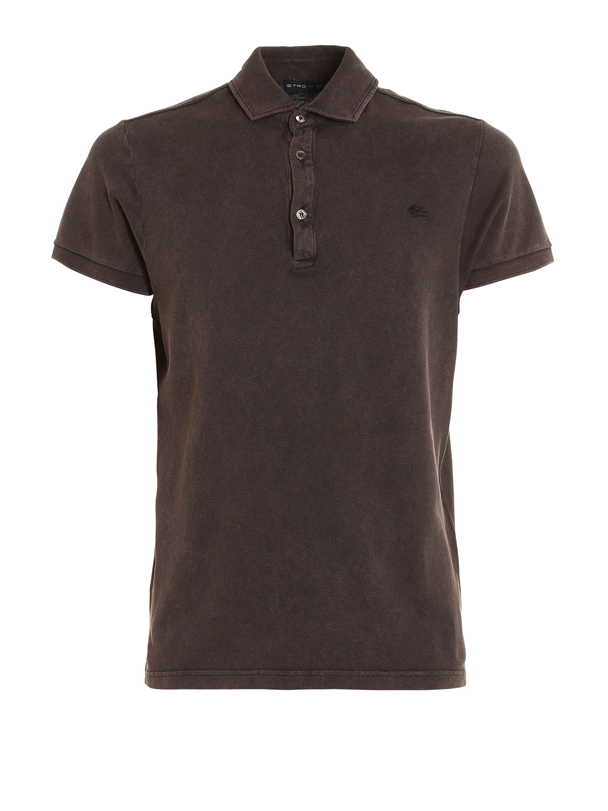 polo marron hombre