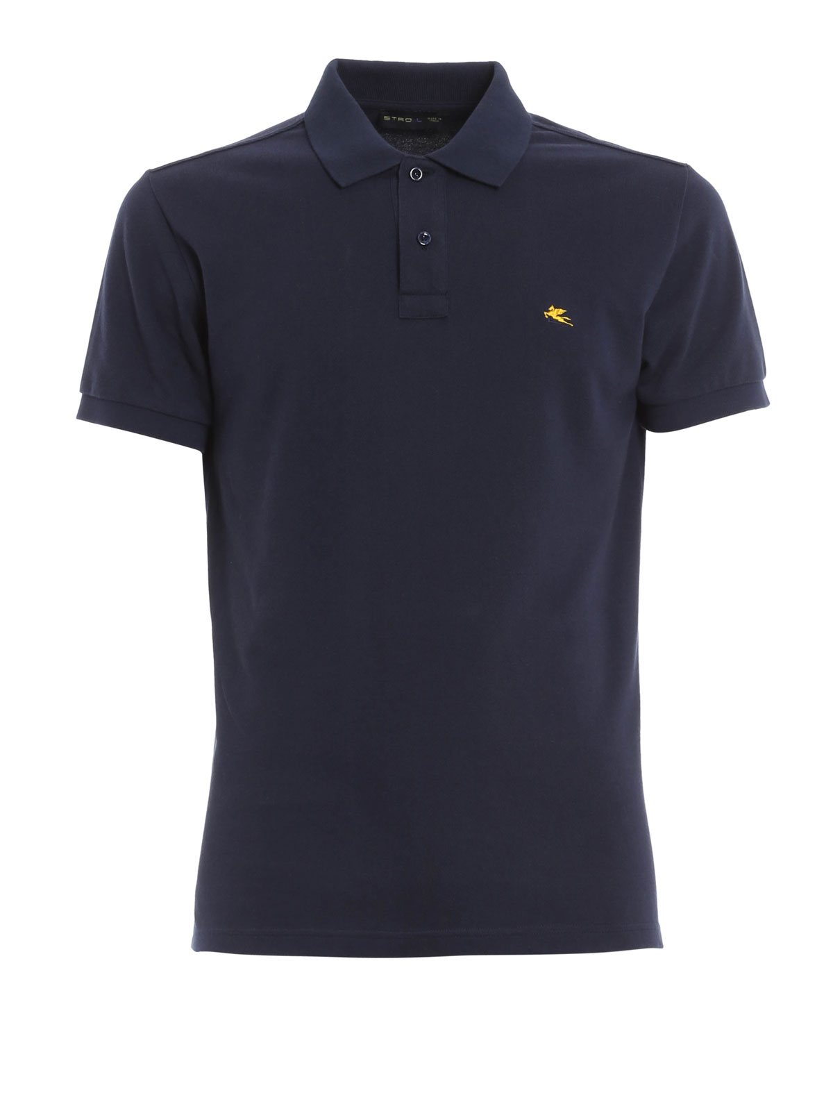 stitched logo polo shirt