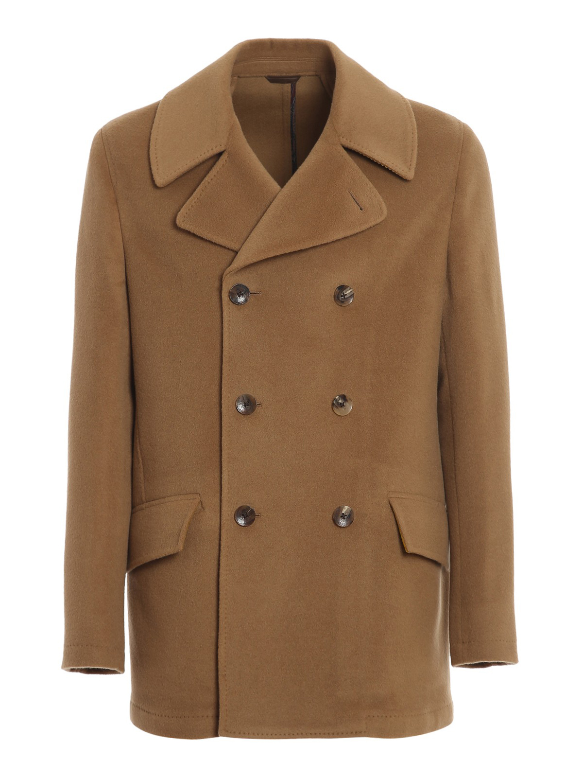 Short coats Etro - Wool cashmere blend double breasted coat - 1C34336800