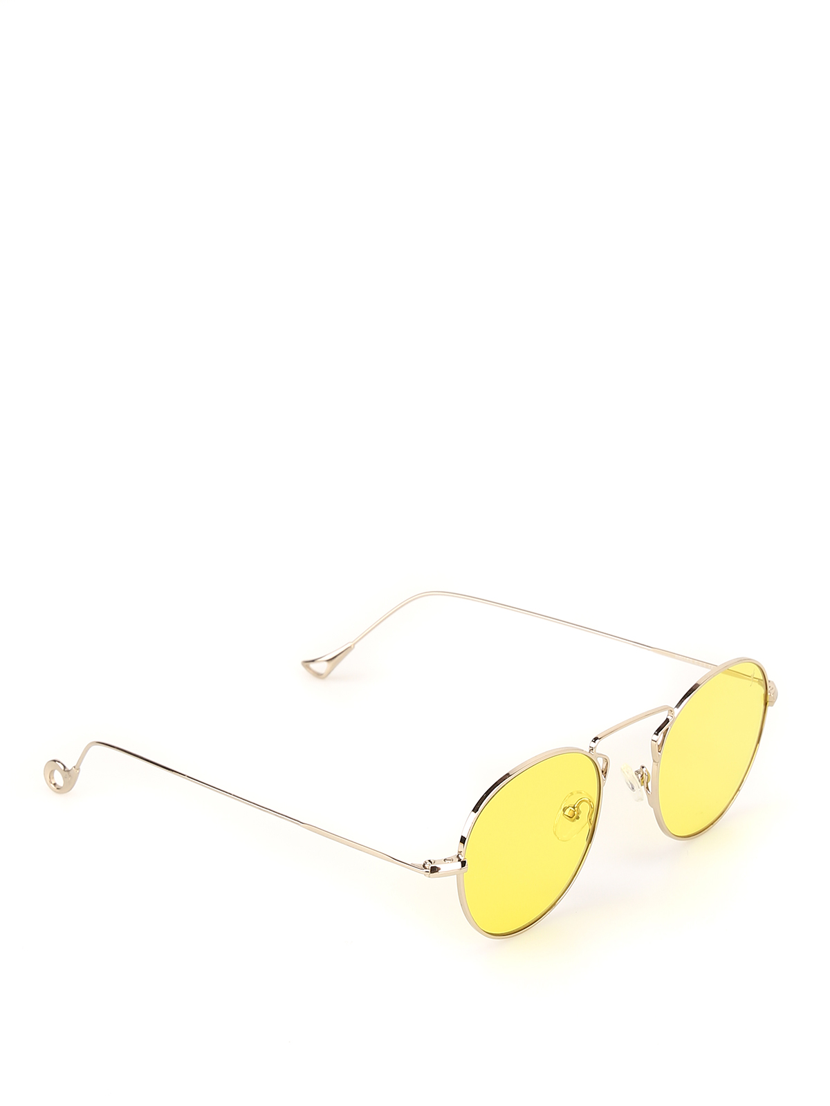 Eyepetizer Halles Ultralight Sunglasses In White Gold