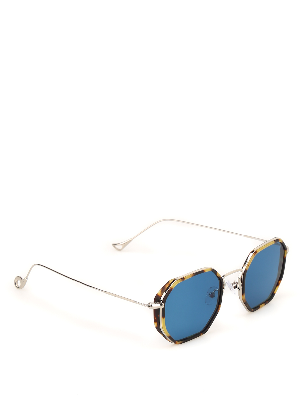 Eyepetizer Tommaso Havana Sunglasses In Blue