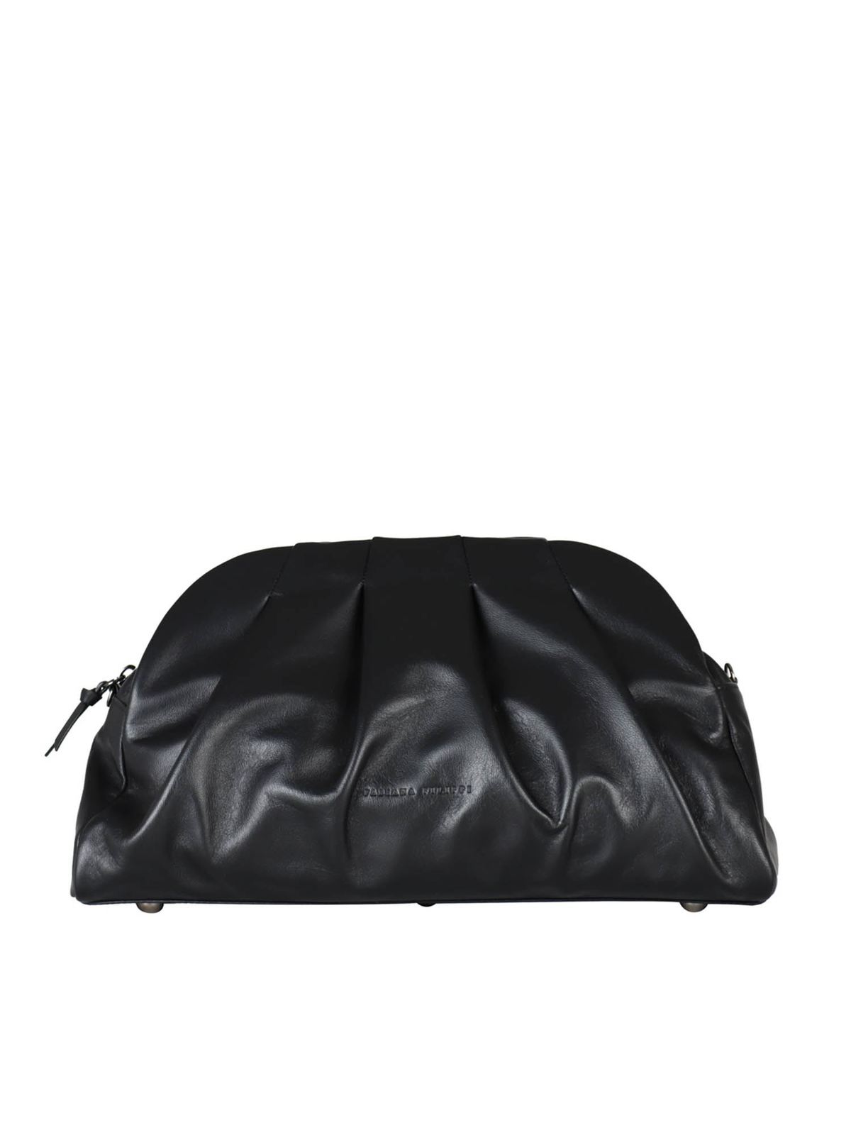 Clutches Fabiana Filippi Shoulder strap clutch bag in black leather