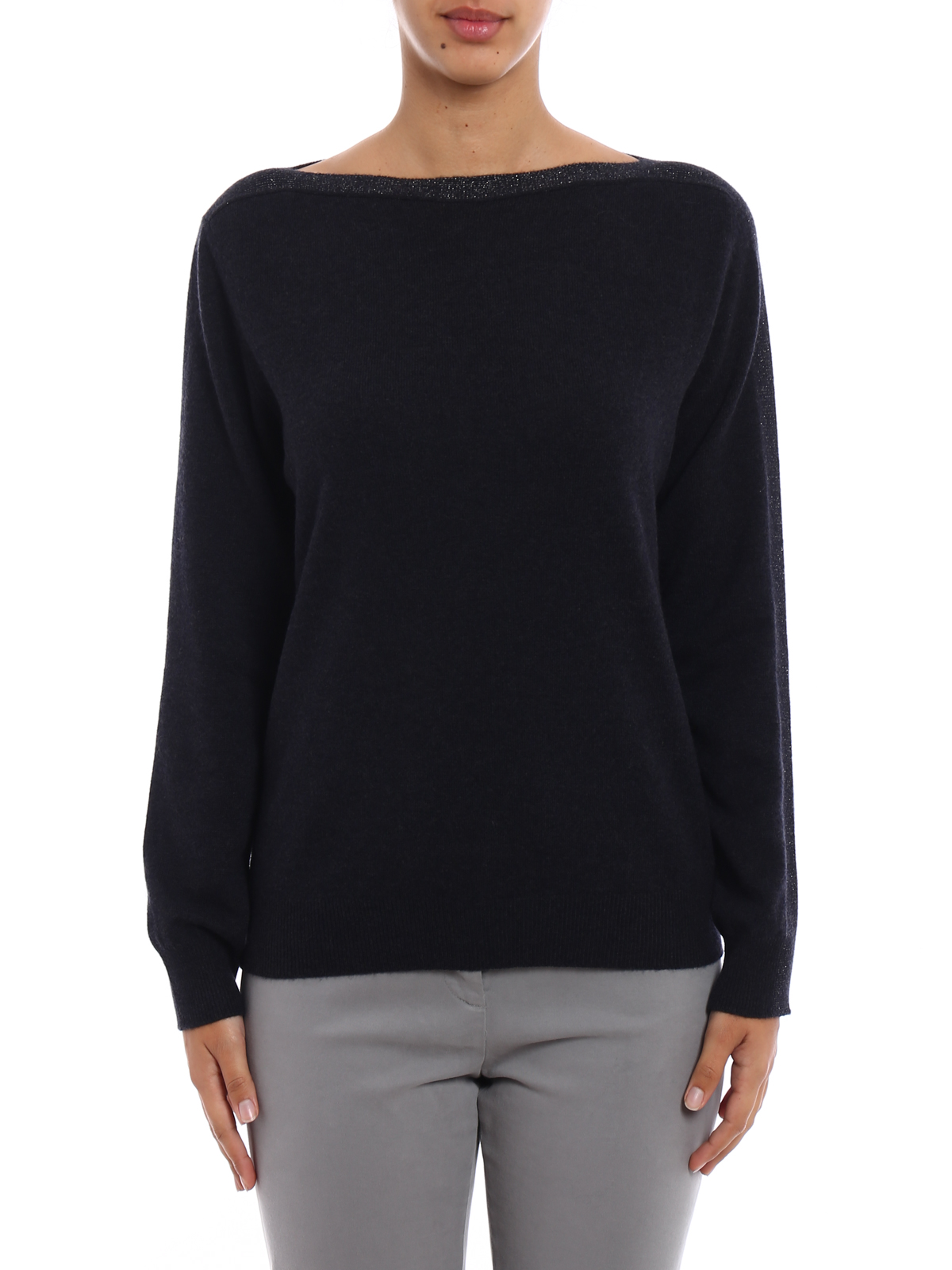 boat neck merino sweater
