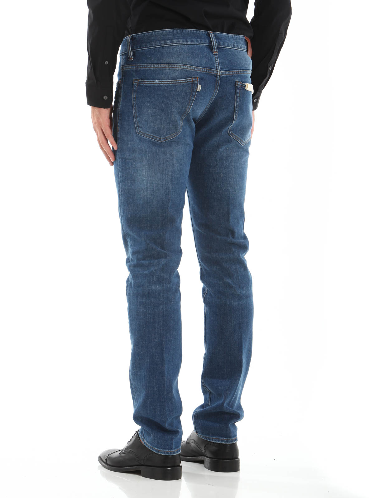 verontschuldigen Omleiden vals Straight leg jeans Incotex - Faded denim jeans - SKYD40111810 | iKRIX.com