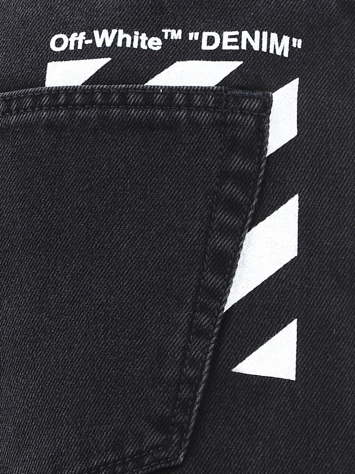 black and white faded jeans