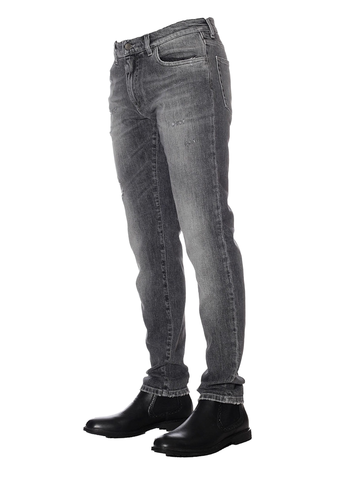 straight leg grey jeans