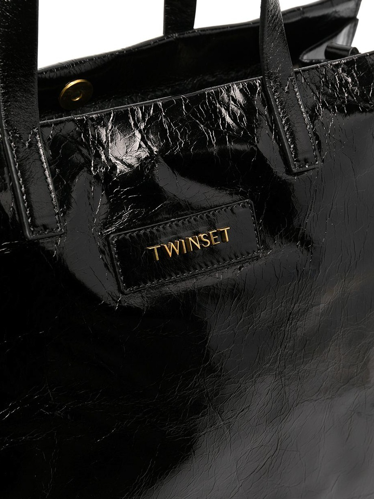 Totes bags Twinset Faux cracked leather tote bag 999TB709000006