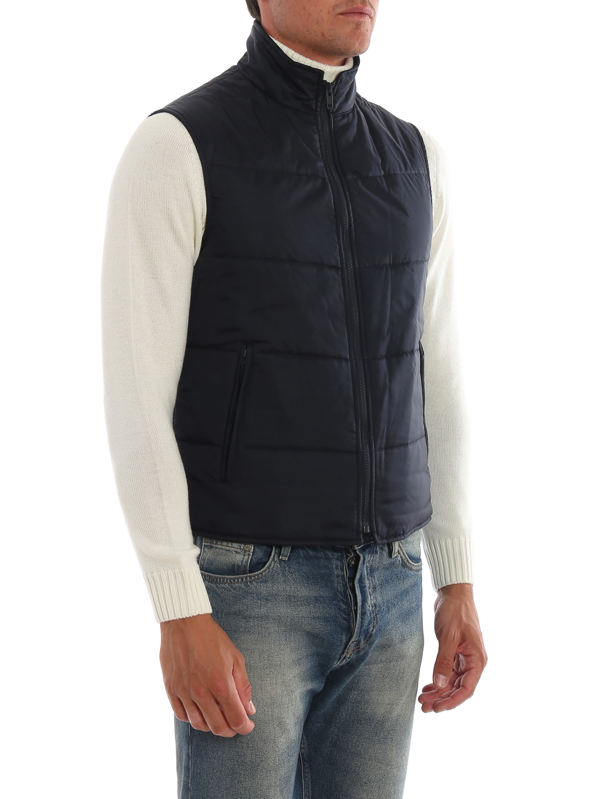 Padded jackets Fay - Double fustian jacket with removable vest ...