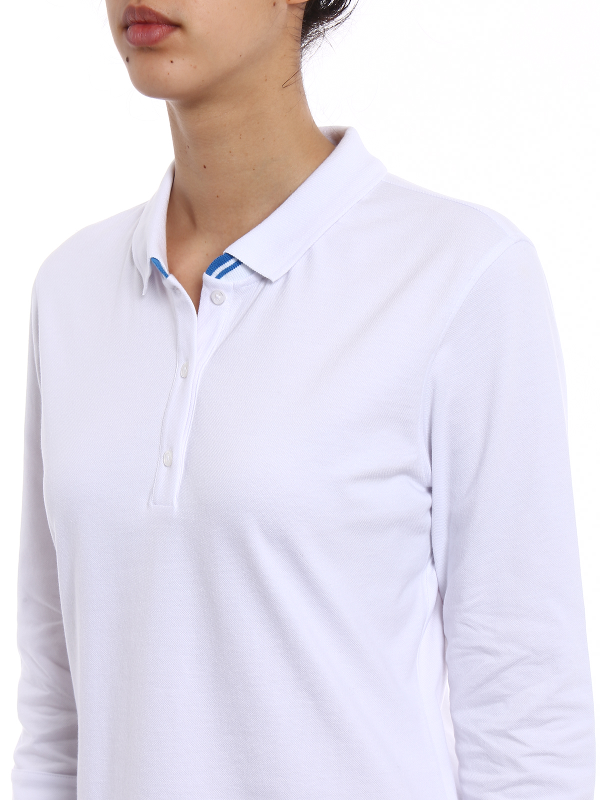 three quarter sleeve polo shirt