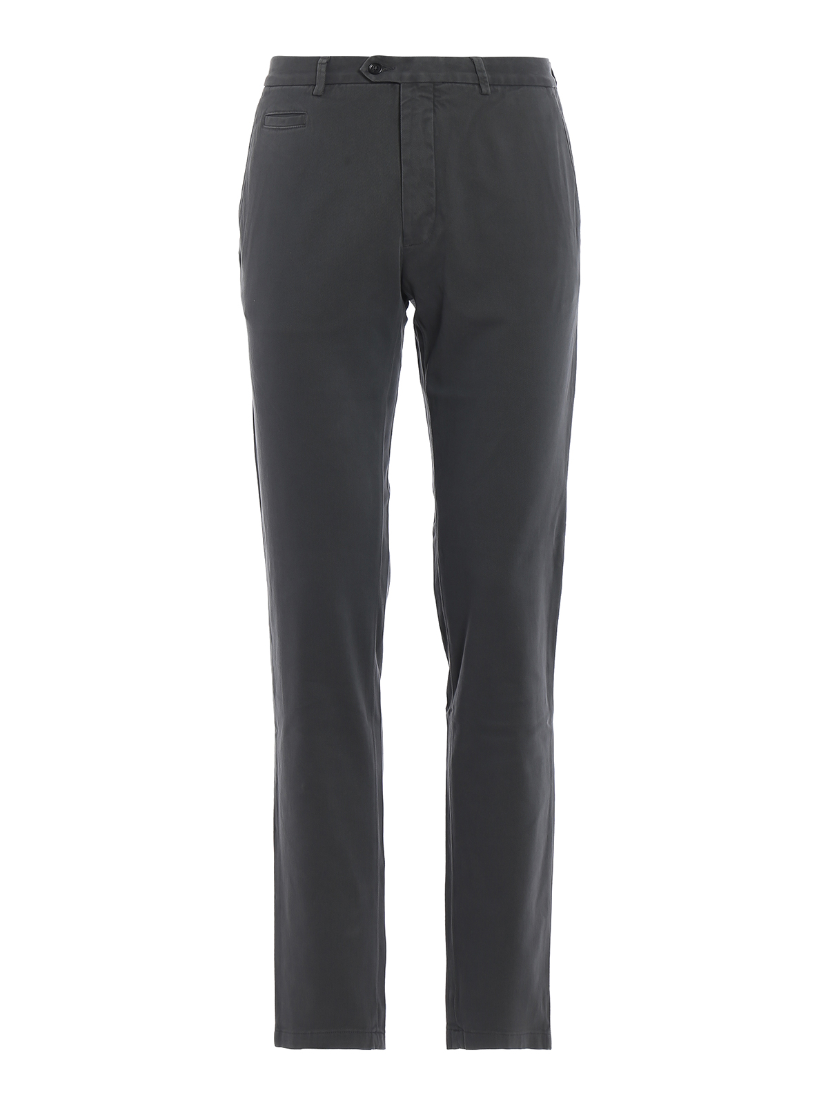 Fay - Grey stretch cotton chinos - casual trousers - NTM8137204TEIGB212
