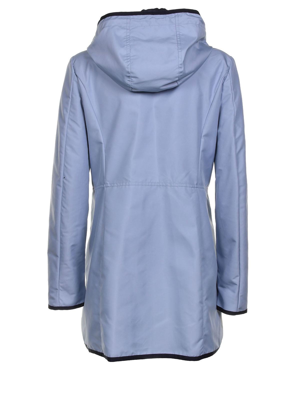 Knee length coats Fay Virginia Lazy raincoat in light blue