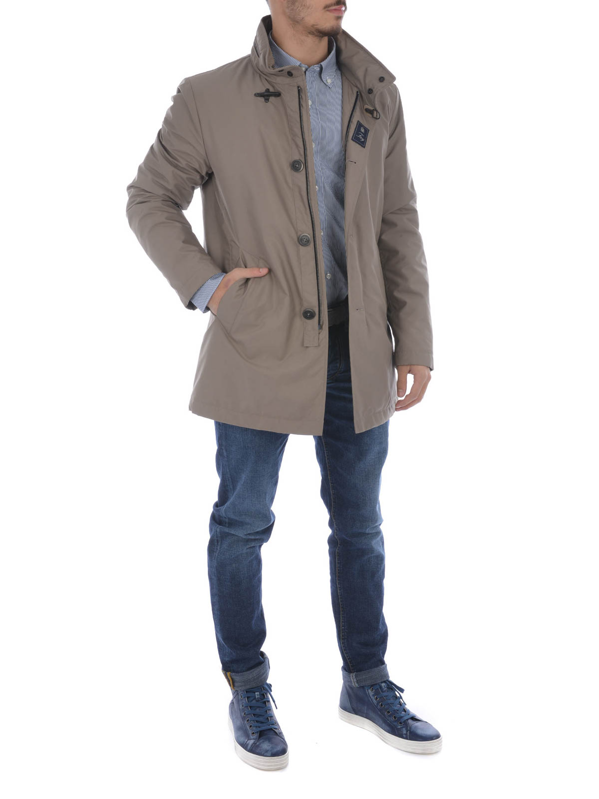 ダウン ハイテクコート Fay ダウンコート メンズ ダークベージュ Namaxxc005