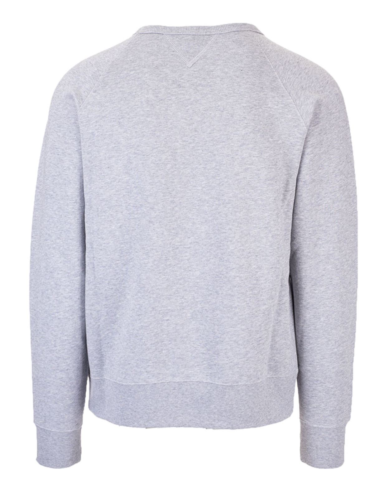 Sweatshirts & Sweaters Fay - Logo print sweatshirt in grey ...
