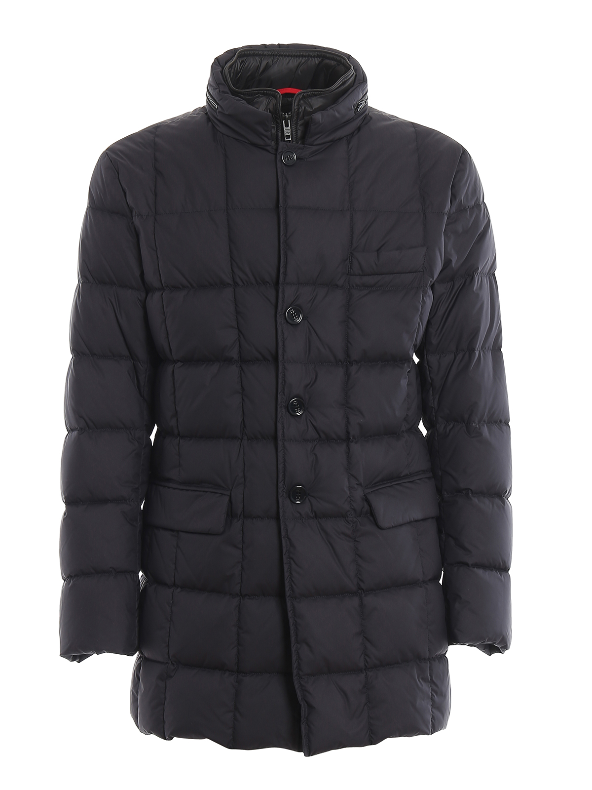 FAY CHECK QUILTED PADDED LONG COAT